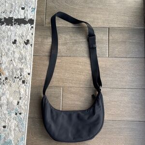 Sunday Best Black Crescent Crossbody Bag